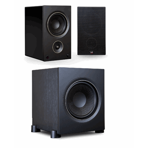 PSB alpha AM5 aktive høyttalere + PSB alpha s10 subwoofer