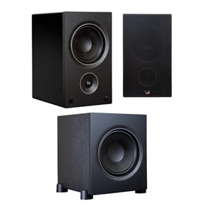 PSB alpha AM5 aktive høyttalere + PSB alpha s8 subwoofer