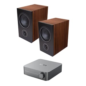 Wiim Amp + PSB Alpha P5 walnut